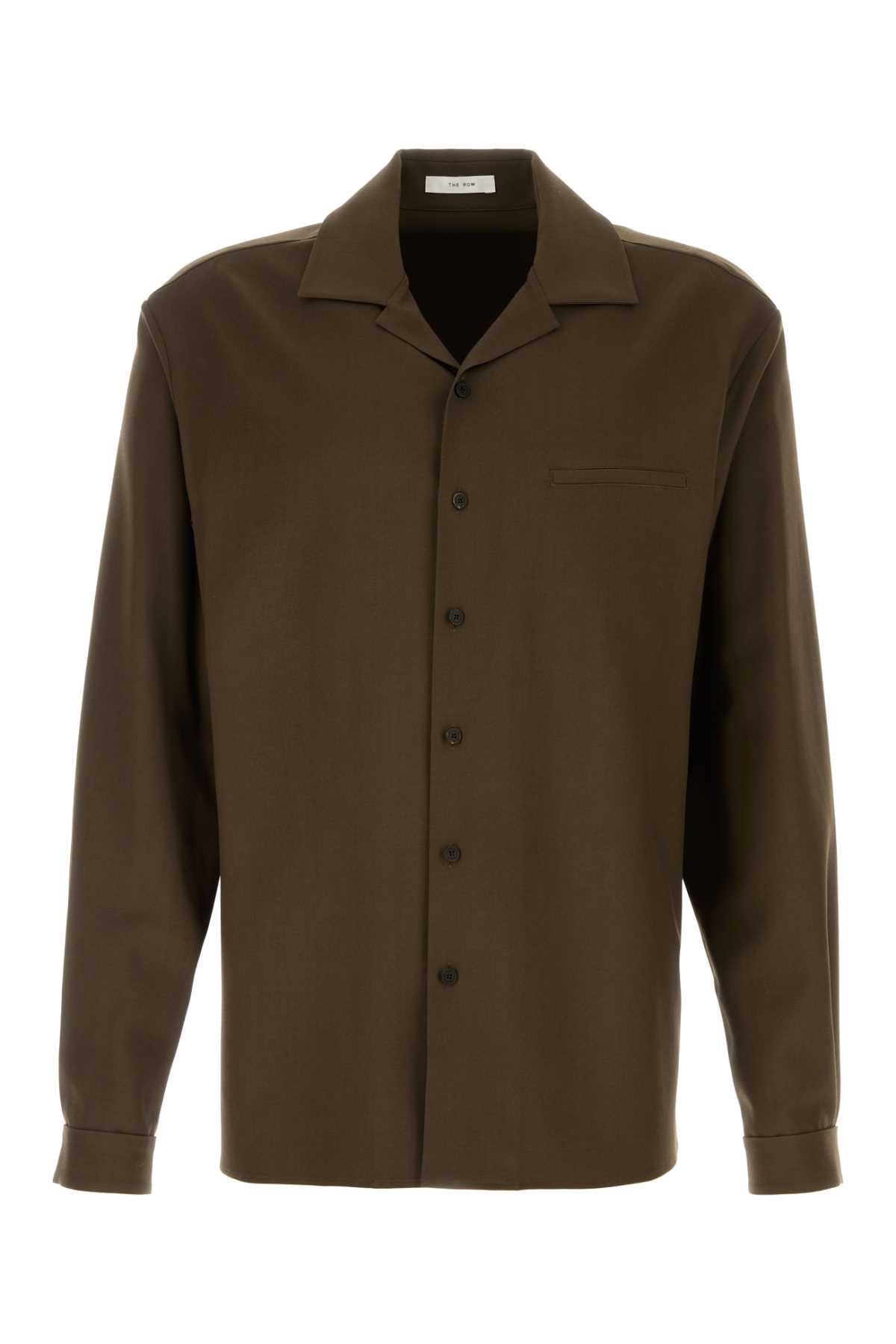 THE ROW KANTA SHIRT For Men Exterior: 100% Wool