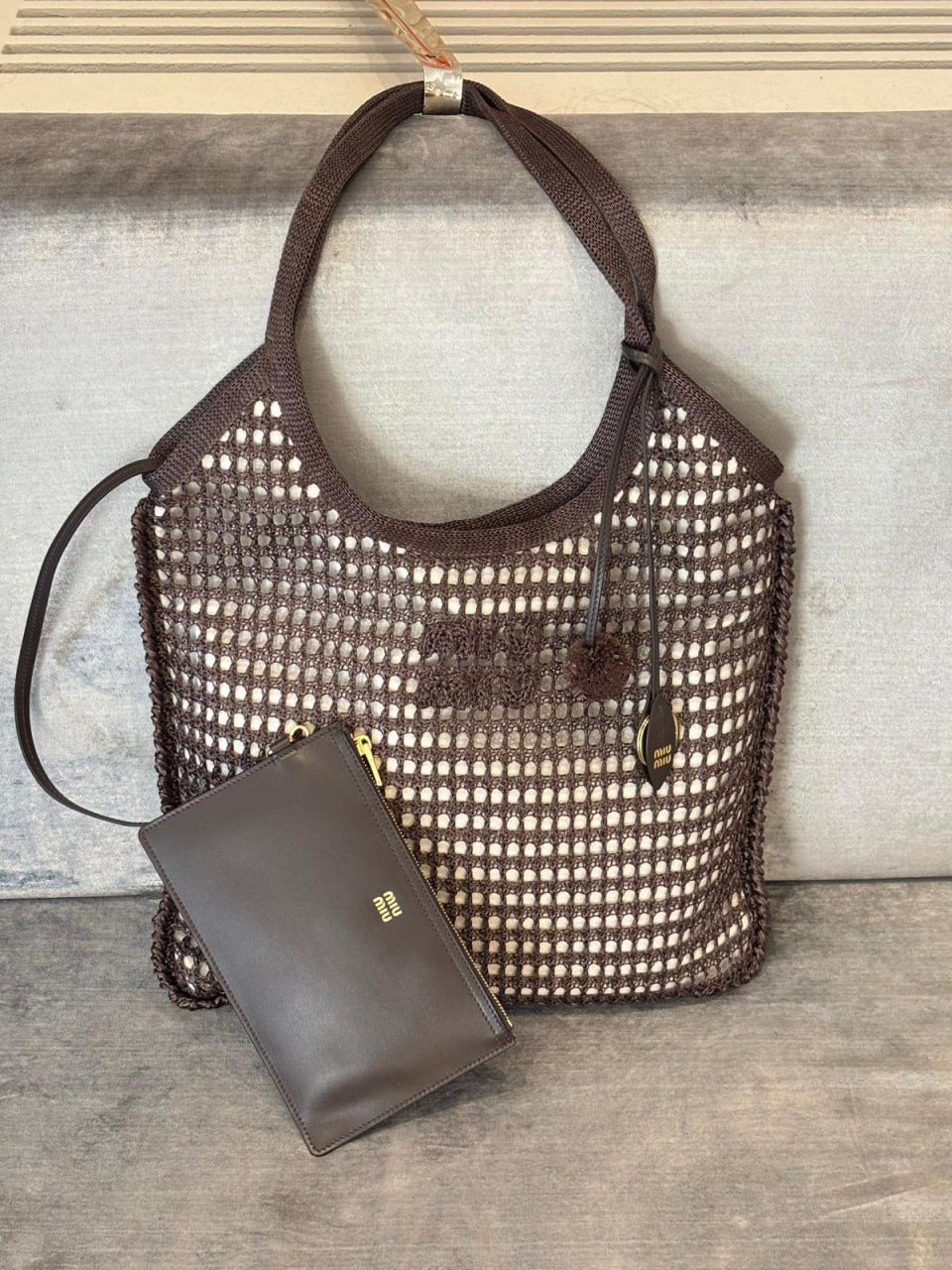 Crochet tote bag
