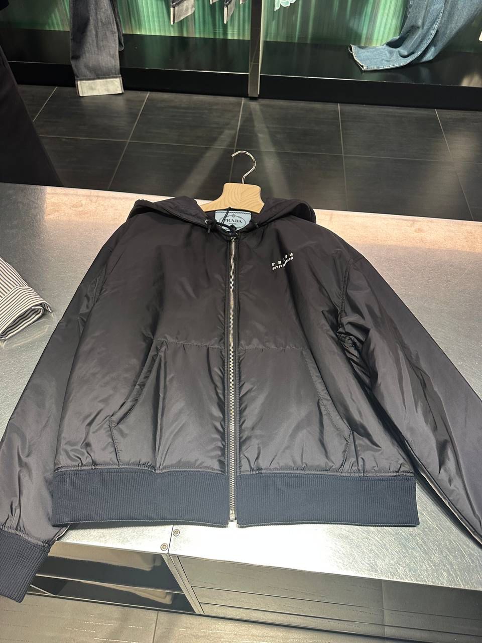 Re-Nylon hooded jacket