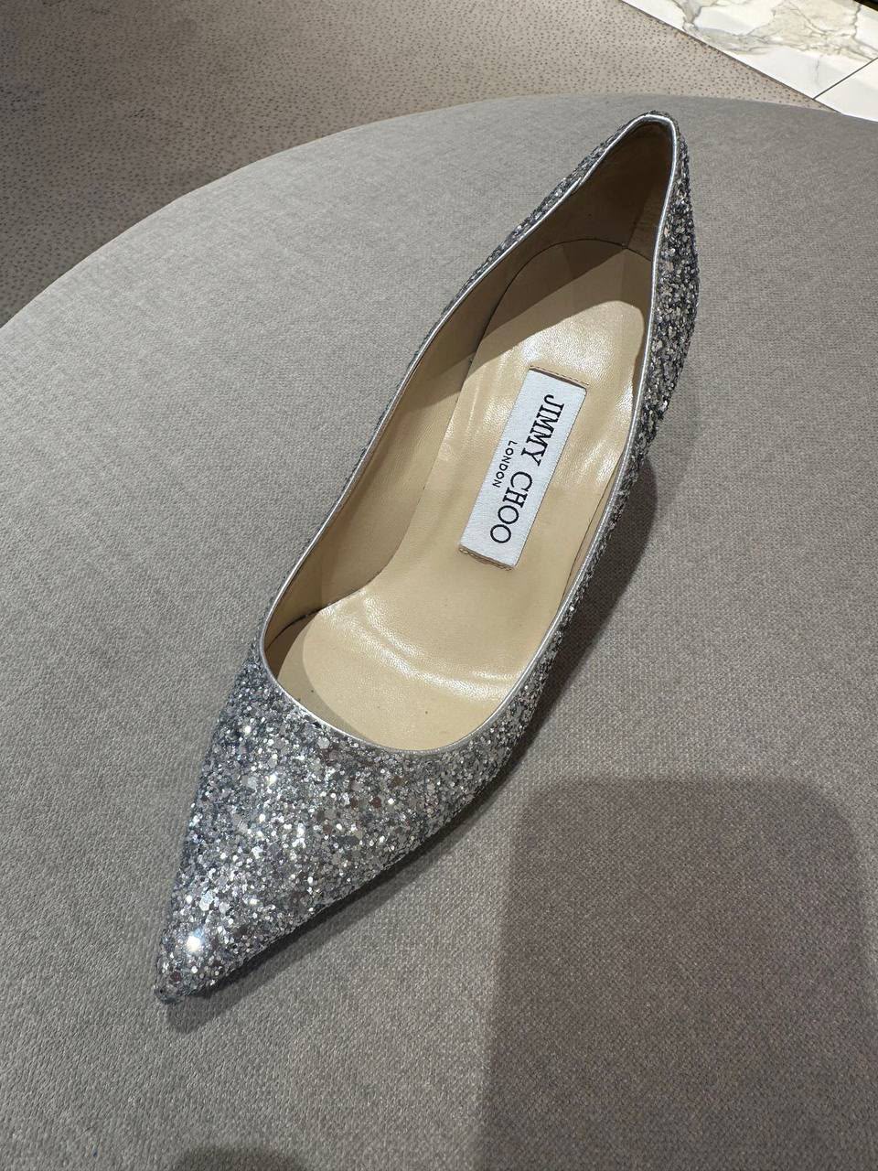Romy Glitter Pointy Toe Pumps