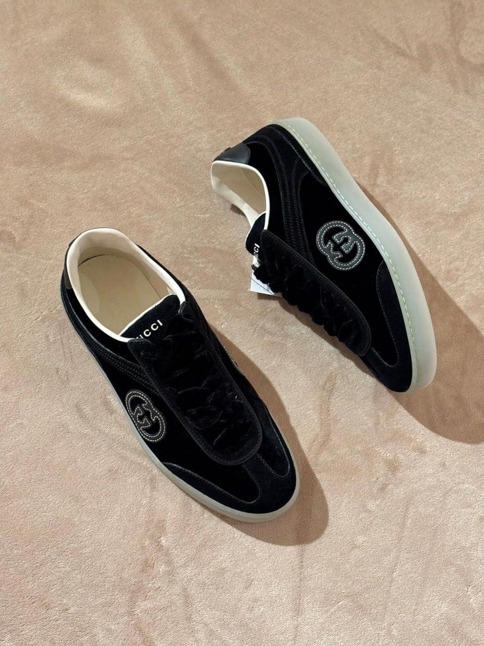 Men's Interlocking G Velvet Sneaker
