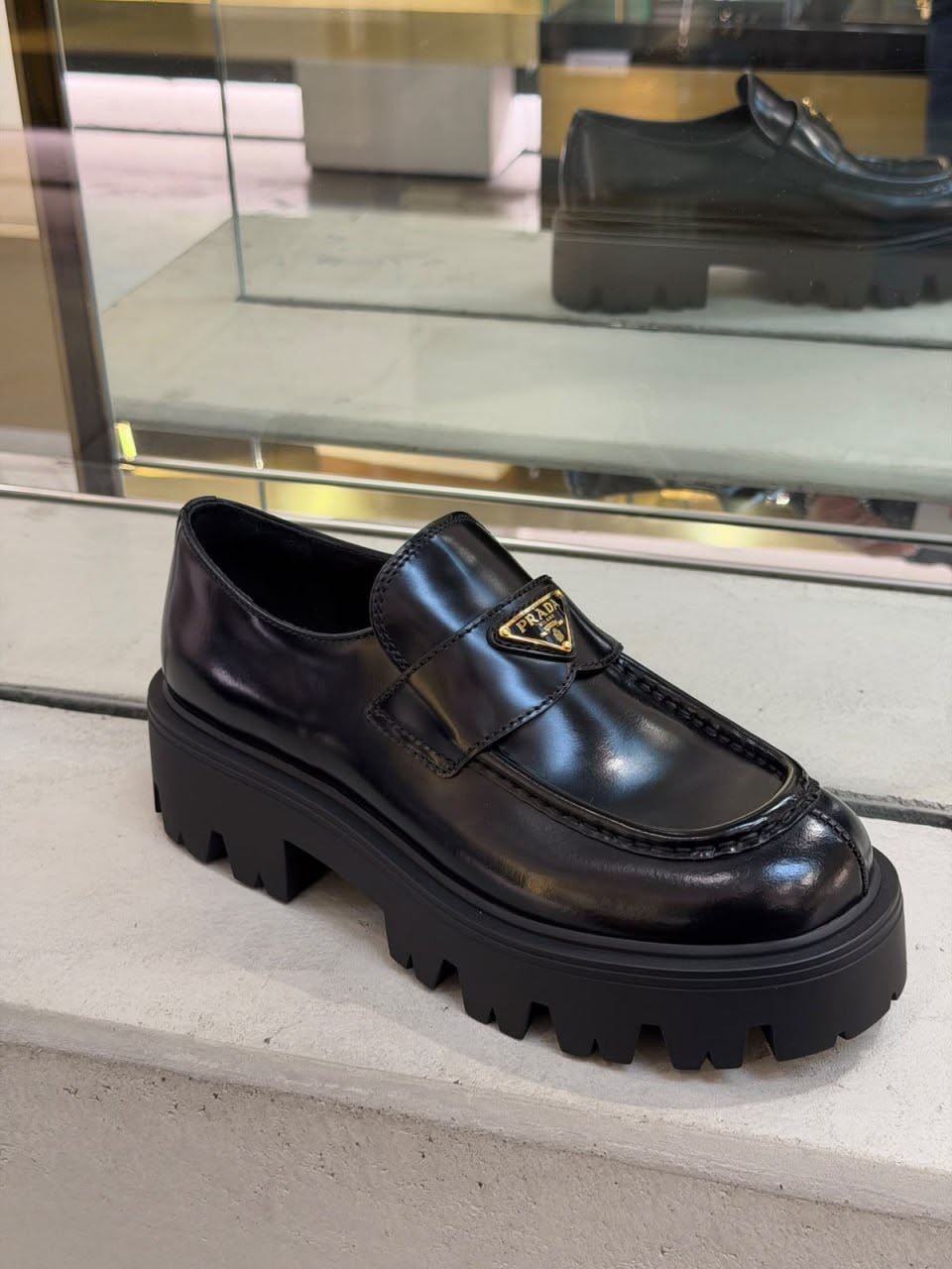 Brushed Leather Loafers