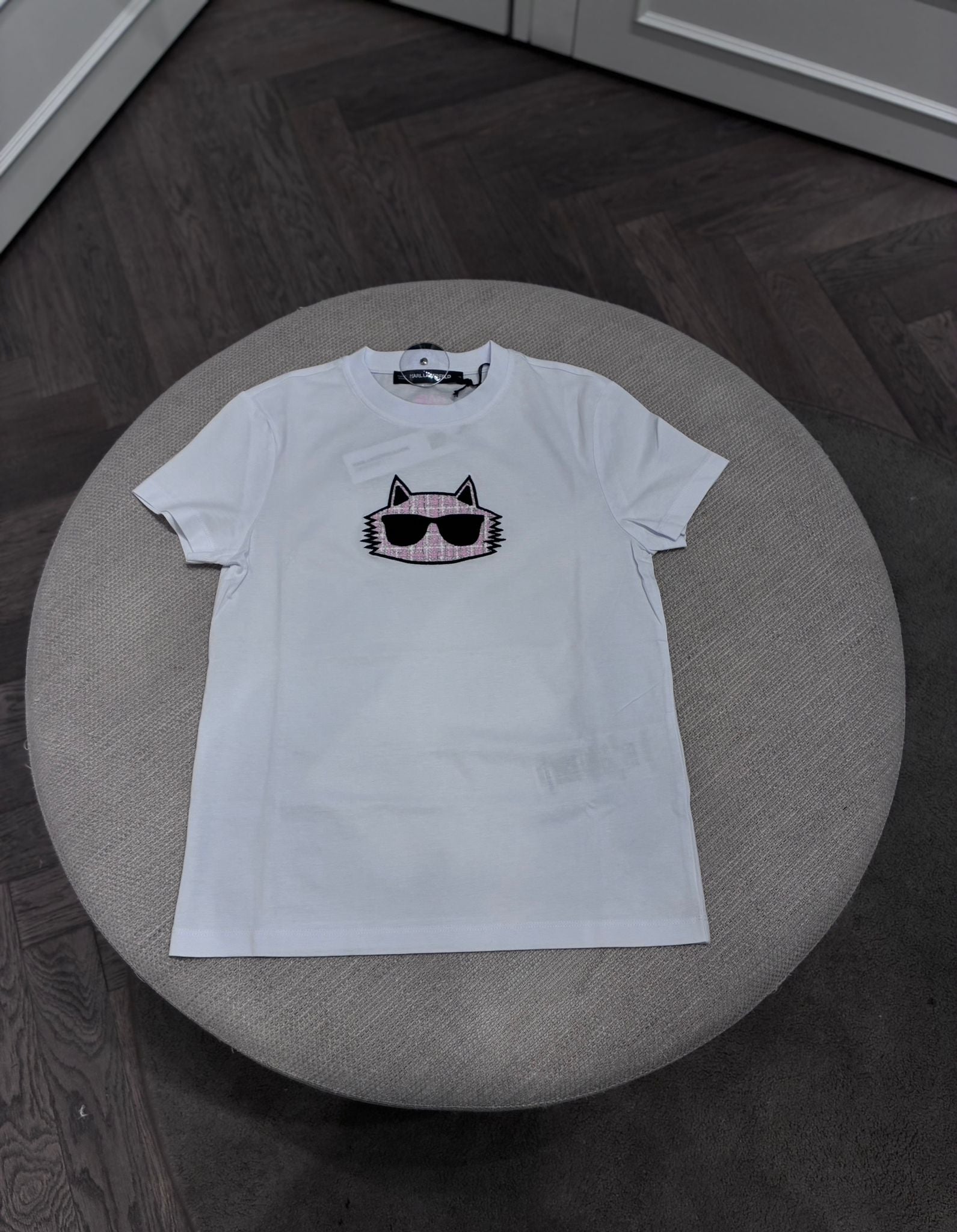 Karl Lagerfeld Choupette Tweed T-Shirt