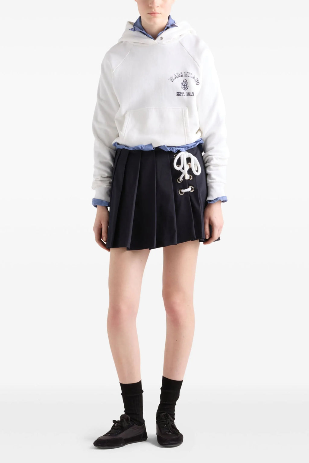 PRADA Vintage hoodie For Women 100% cotton