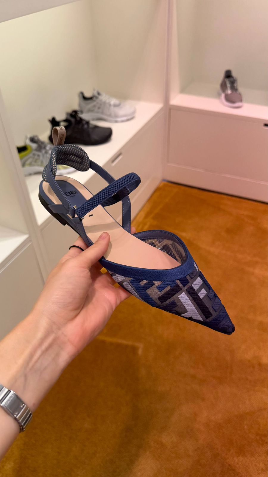 Fendi Colibrì Slingback Flats