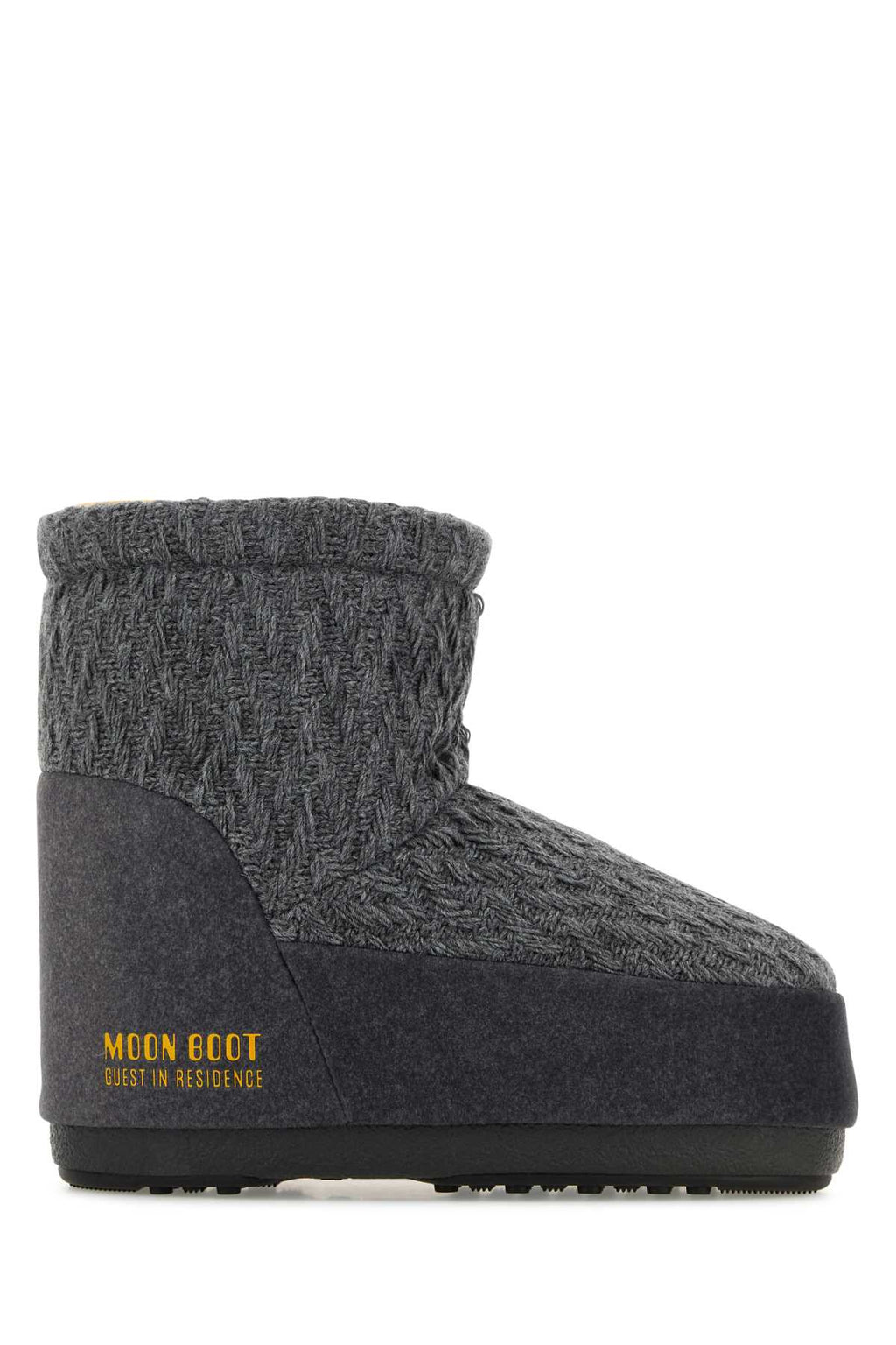 MOON BOOT MB X GIR ICON LOW NOLACE KNIT GREY For Women Exterior: 100% Fabric Interior: 100% Fabric Sole: Rubber