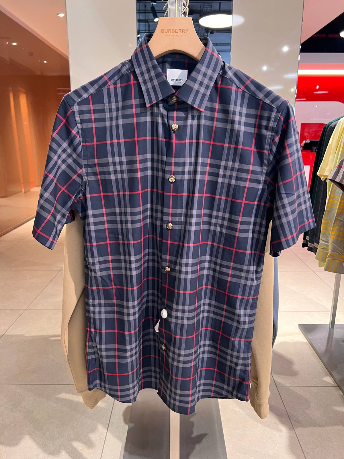 Check Cotton Short-sleeve Shirt