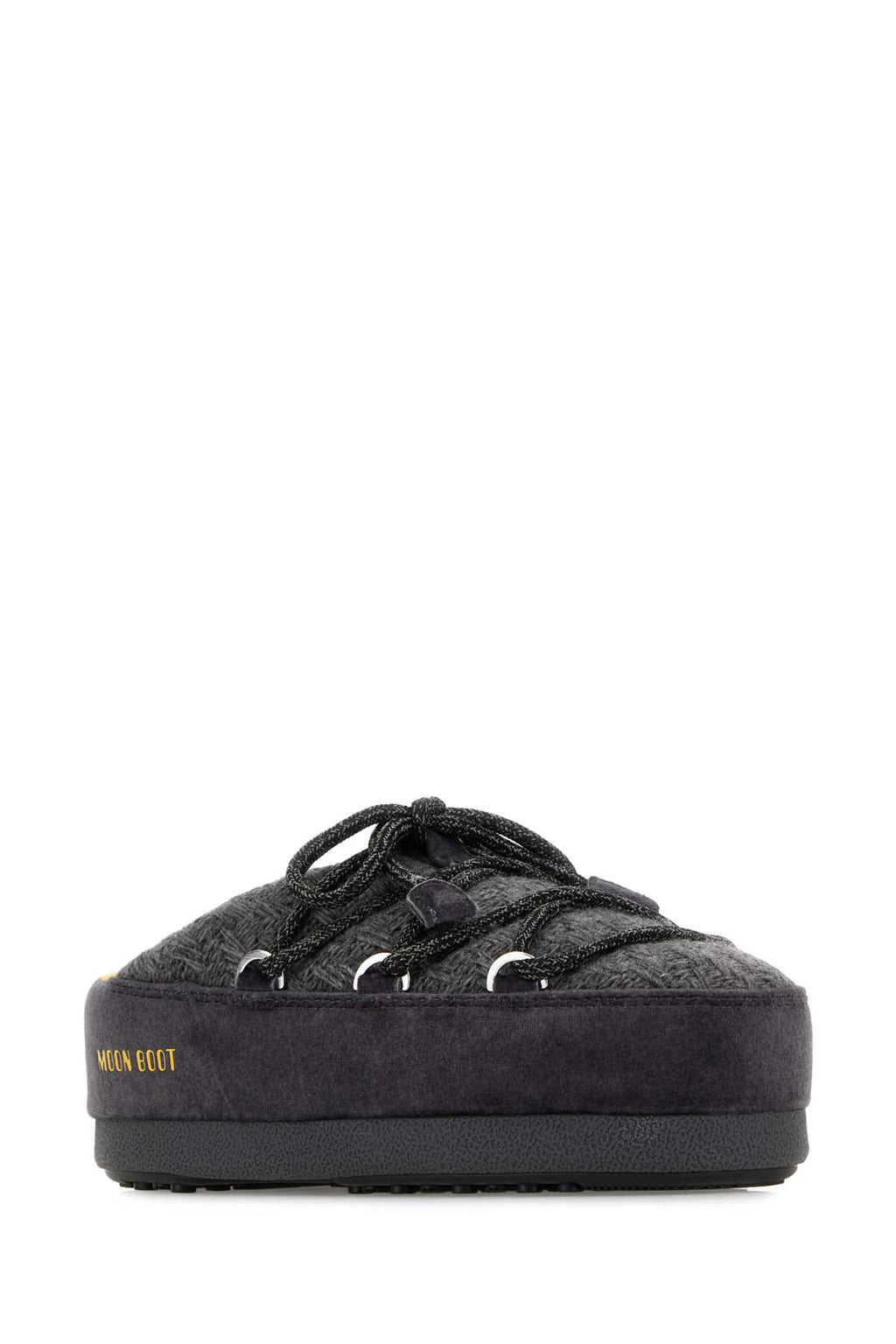 MOON BOOT MB X GIR EVX MULE KNIT GREY For Women Exterior: 100% Fabric Interior: 100% Fabric Sole: Rubber