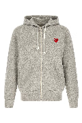 Hoodie with heart patch
