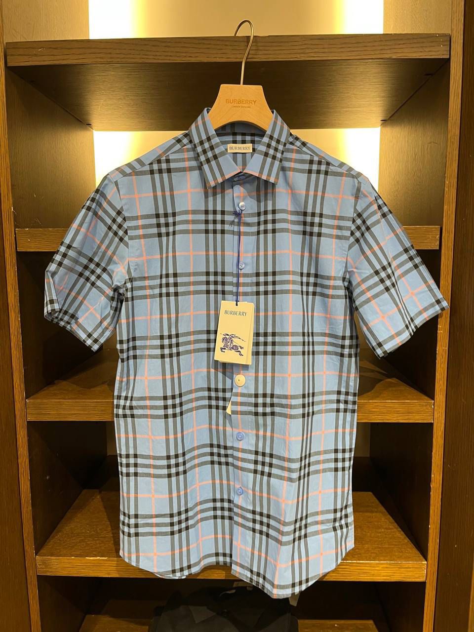 Check Cotton Short-sleeve Shirt