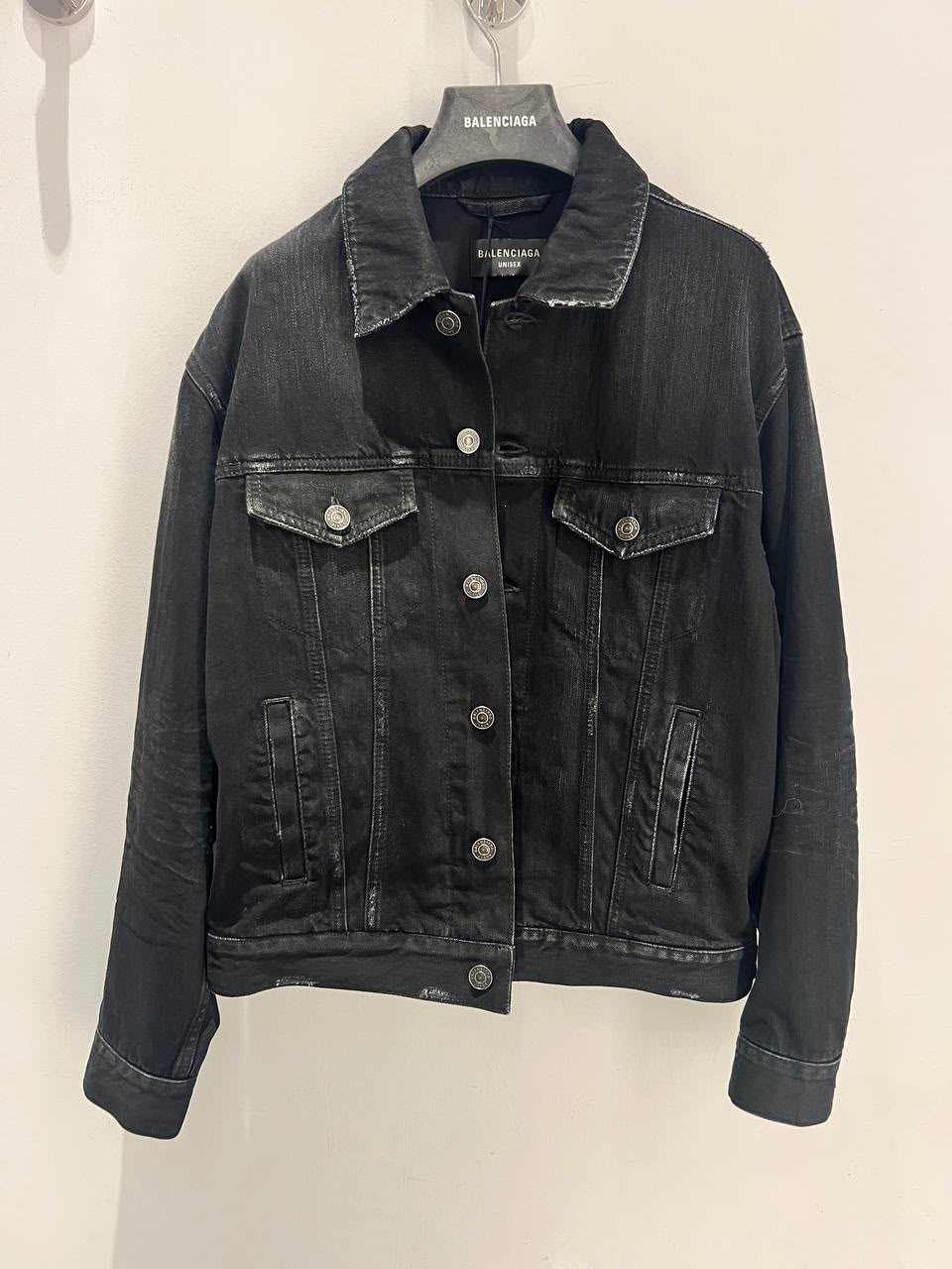 Rhinestone Logo Denim Jacket