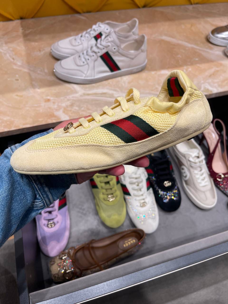 Gucci Women's Tennis 1977 sneaker (or similar low-top sneaker style)