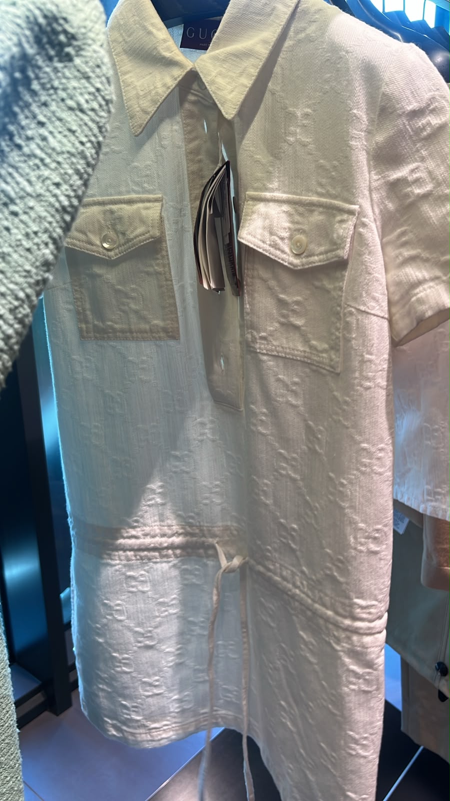 GG Cotton Canvas Shirt Dress