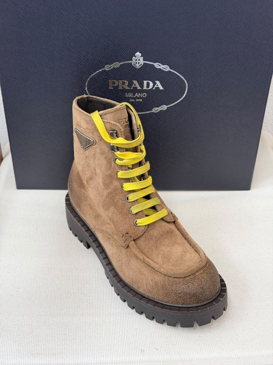 Suede Lace-Up Boots