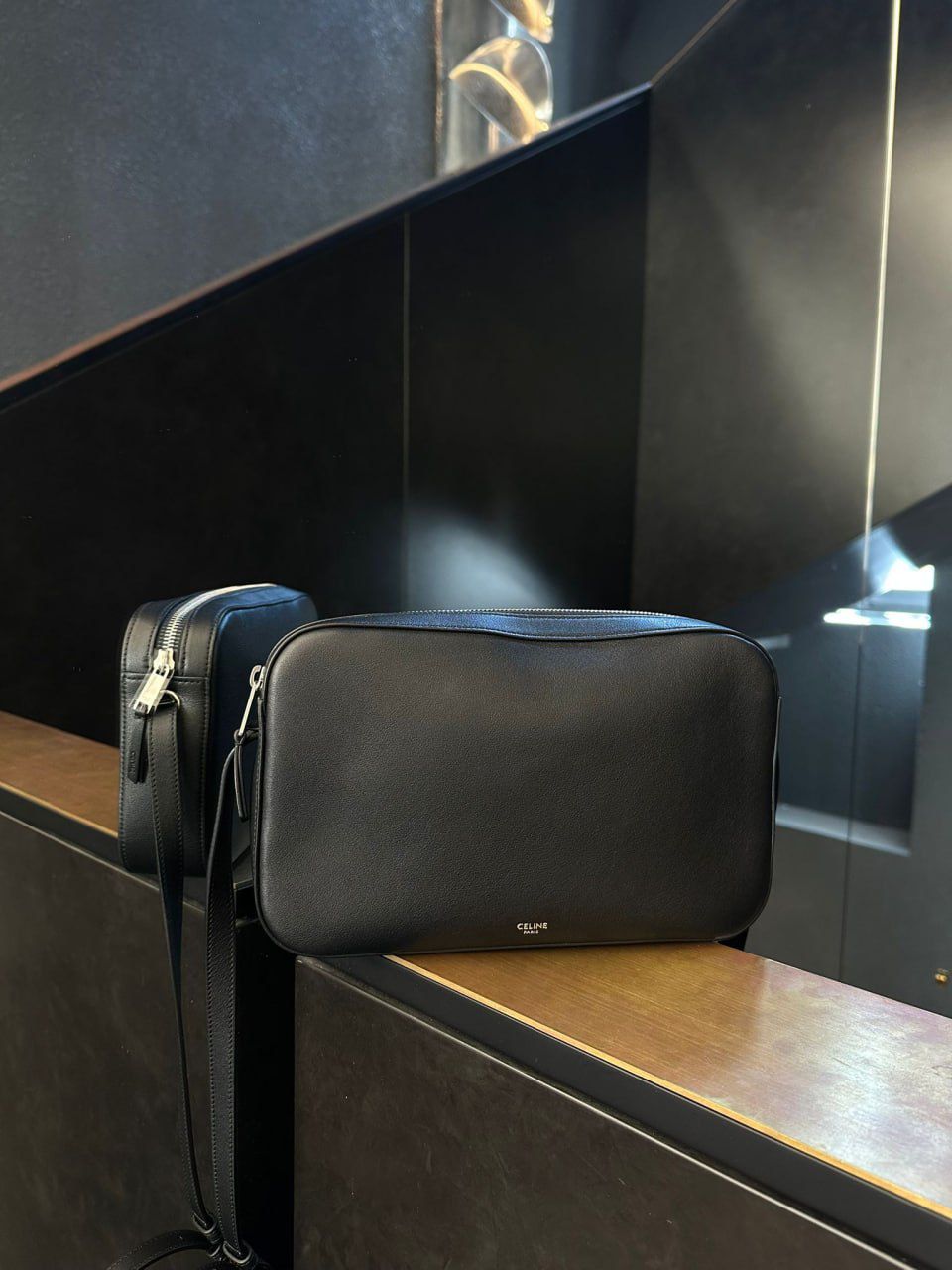 Small Camera Bag in Grained Calfskin