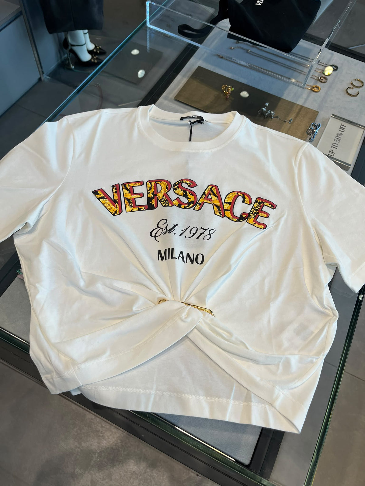 Logo Safety Pin T-Shirt