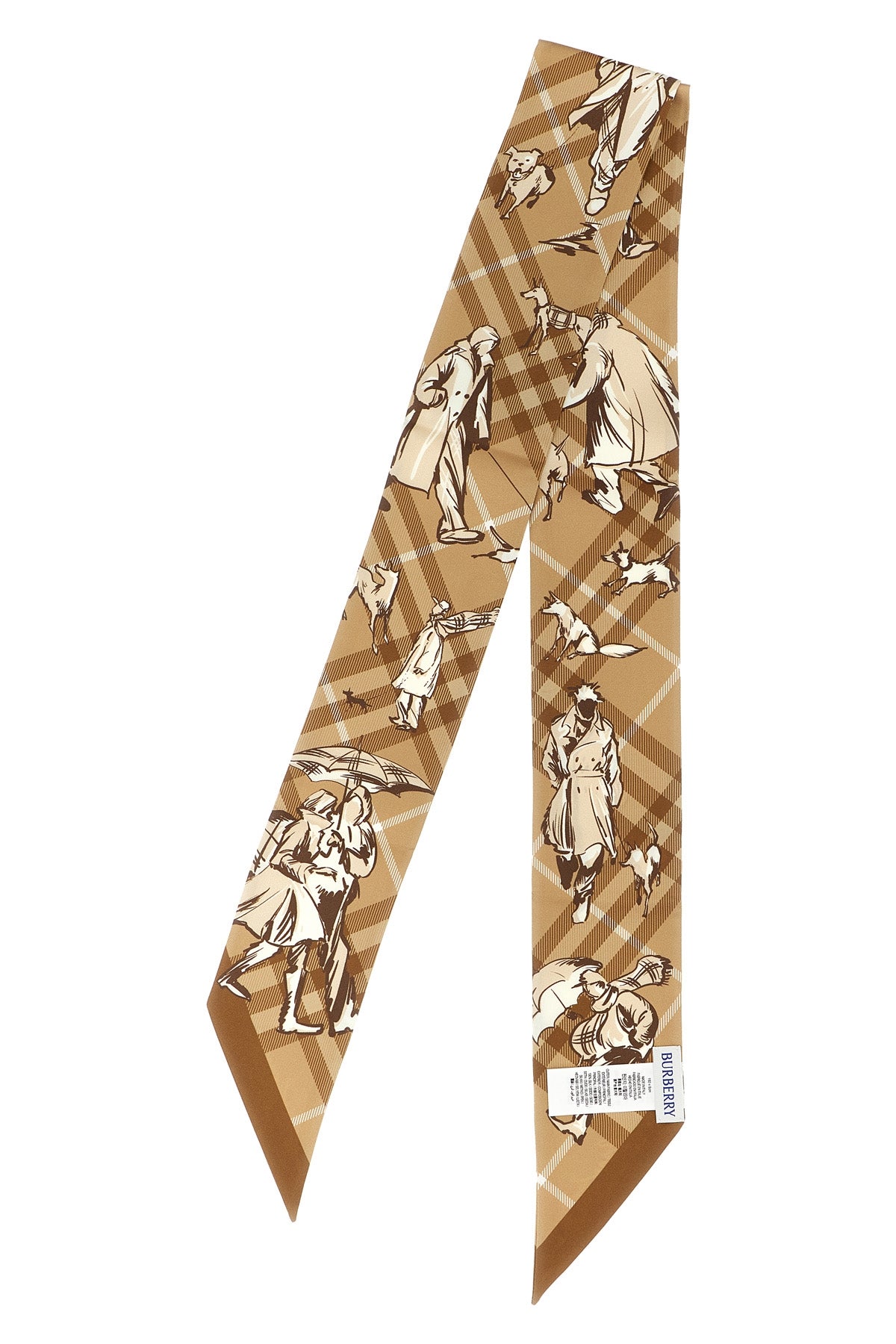 'Check Mates' thin scarf