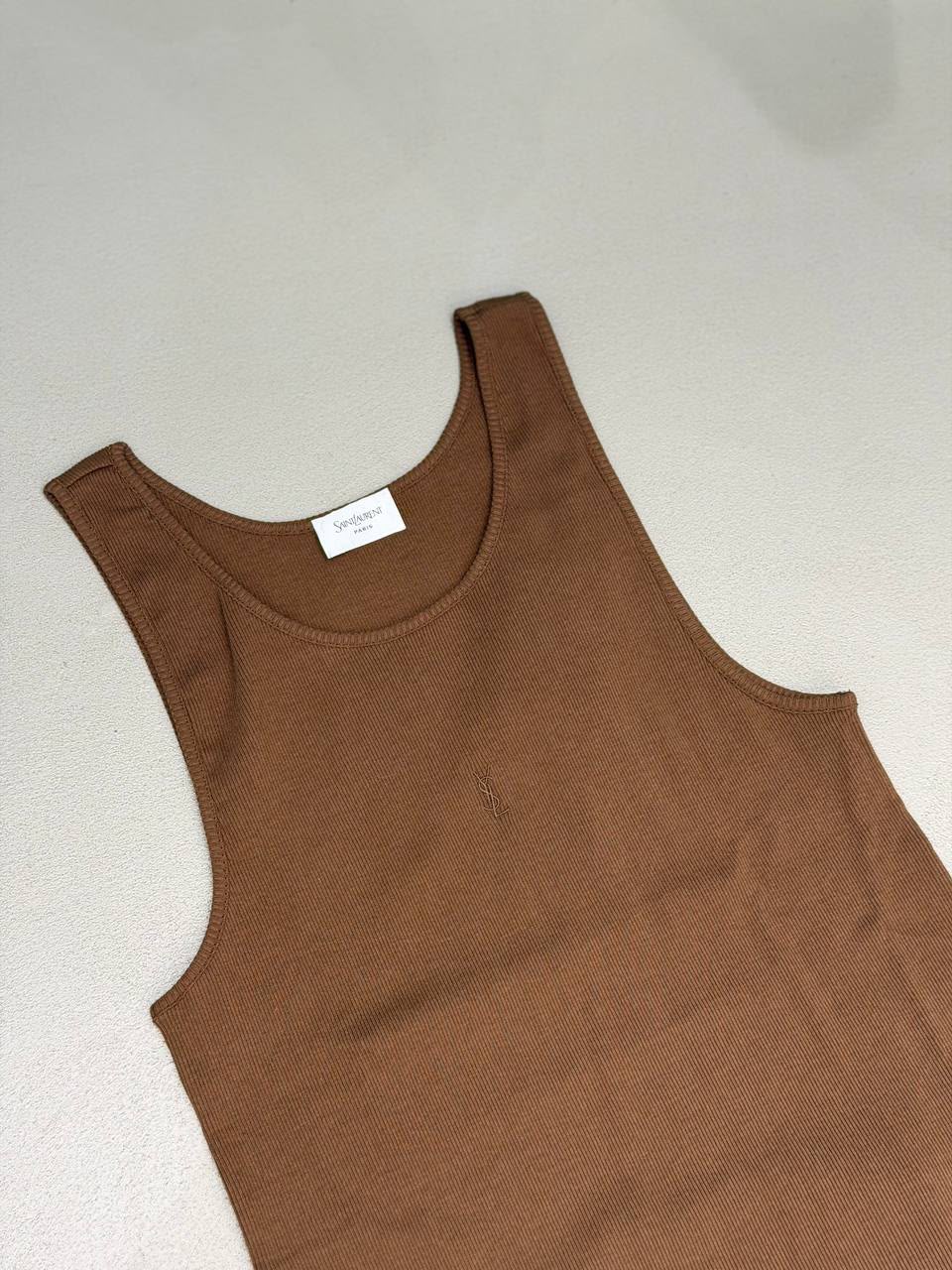 Ribbed Tank Top in Cotton