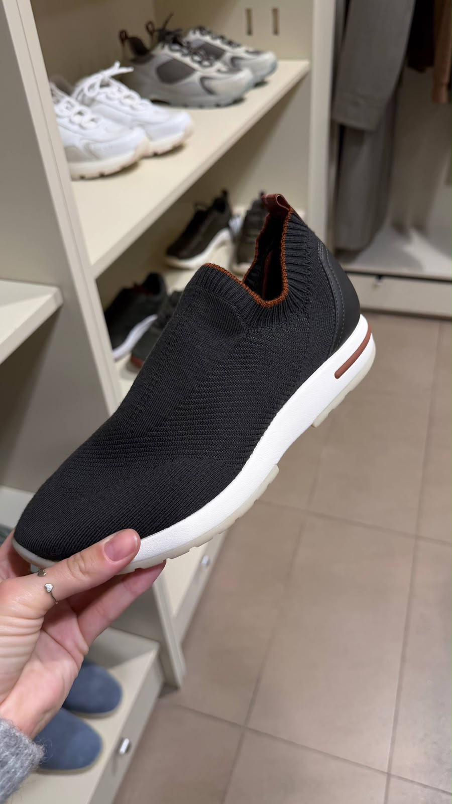 Men's Knit Lace-Up Sneakers