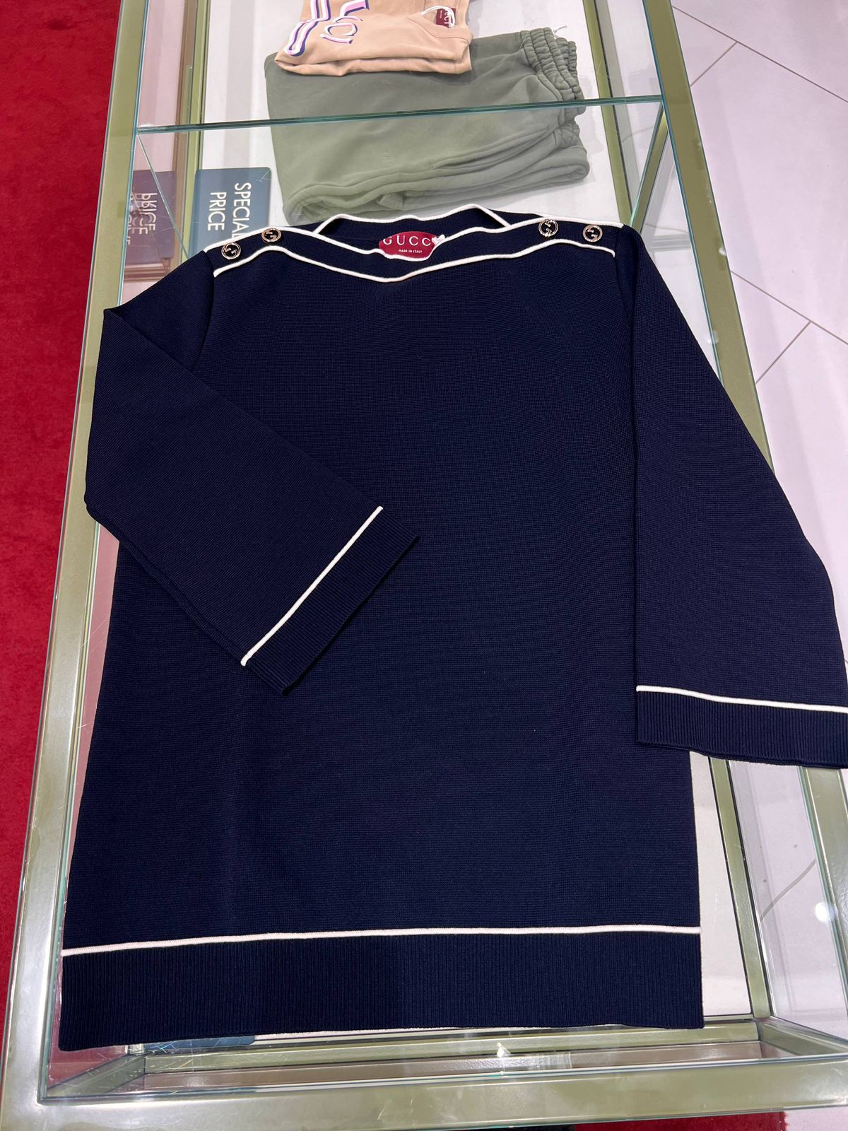 Gucci Cotton Sweater with Buttons