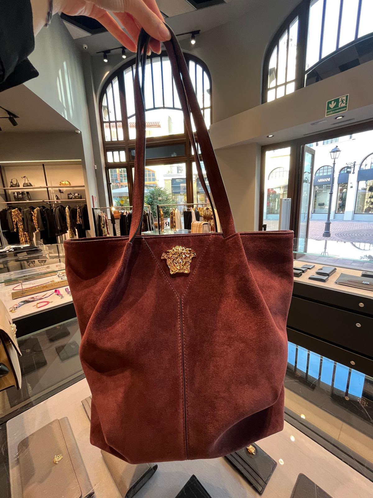 La Medusa Suede Tote Bag