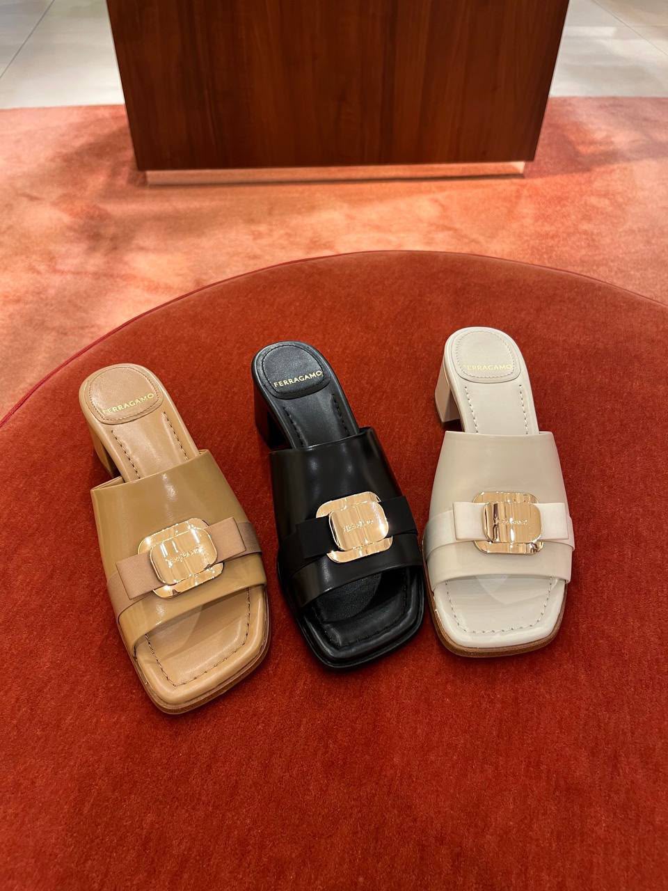 Gancini Slide Sandals