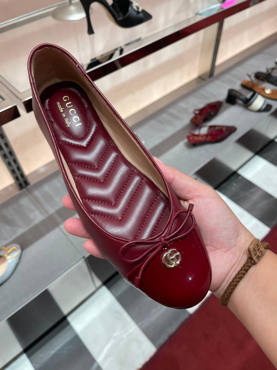GG Marmont Quilted Ballet Flat
