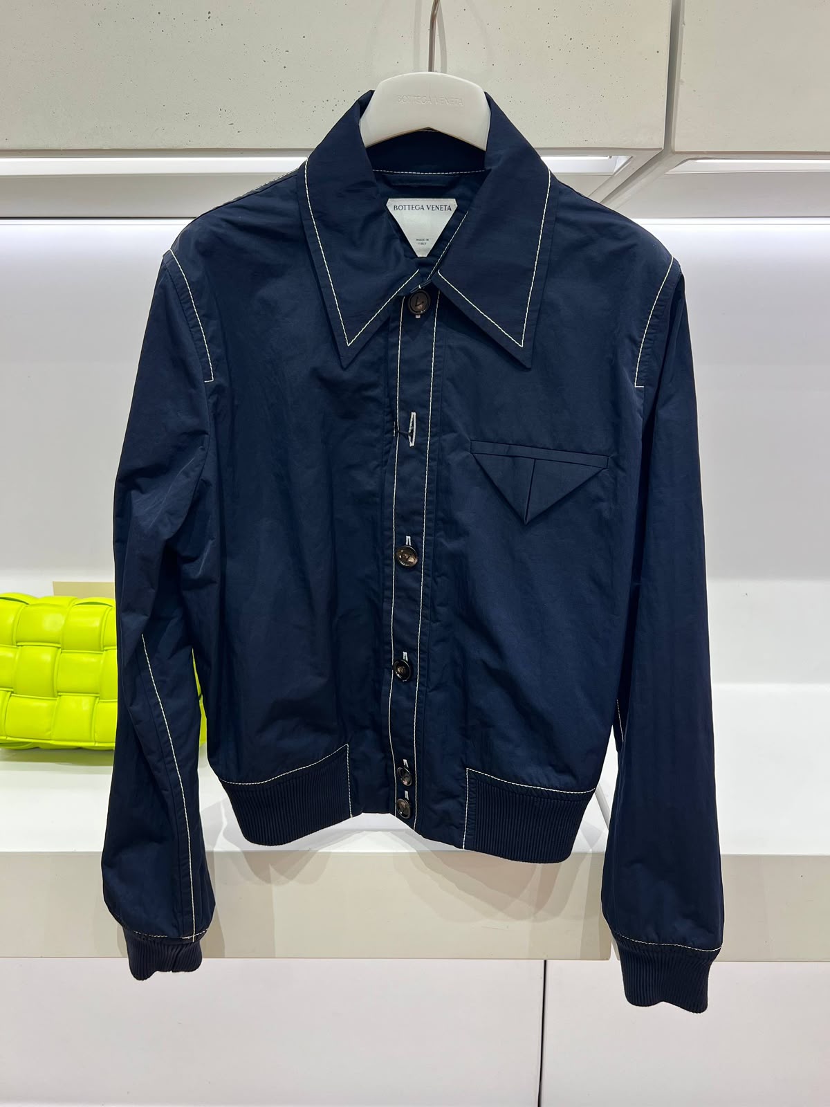 Contrast Stitch Bomber Jacket