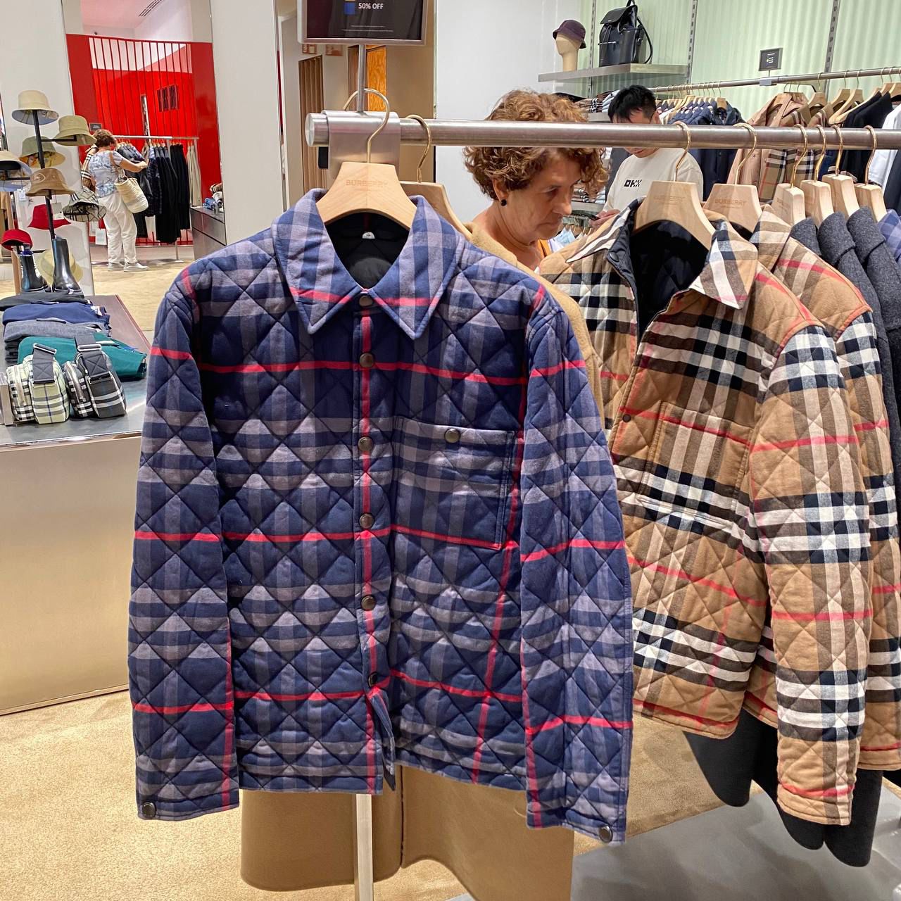 Quilted Check Shirt Jacket