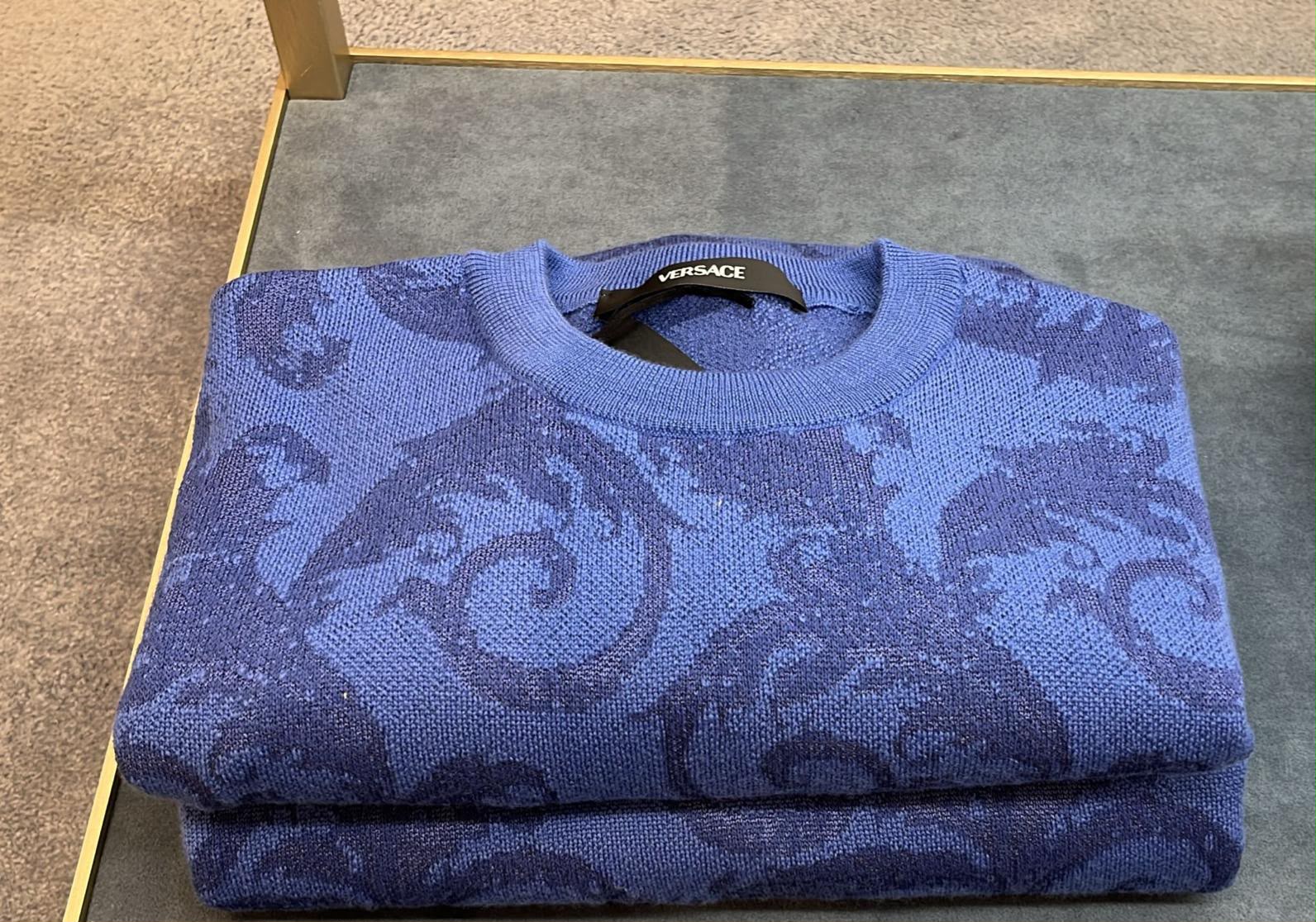 Barocco Jacquard Crewneck Sweater