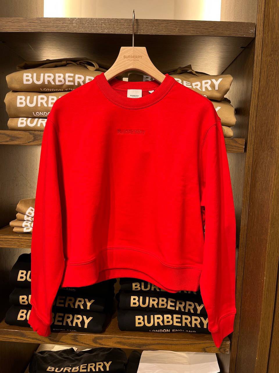 Embroidered Logo Cotton Sweatshirt