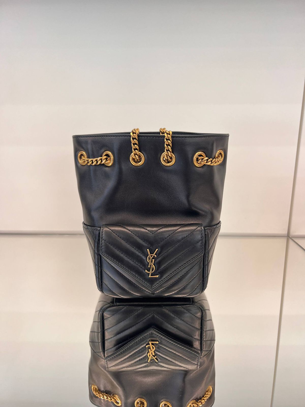 Saint Laurent Jamie Bucket Bag in Quilted Lambskin