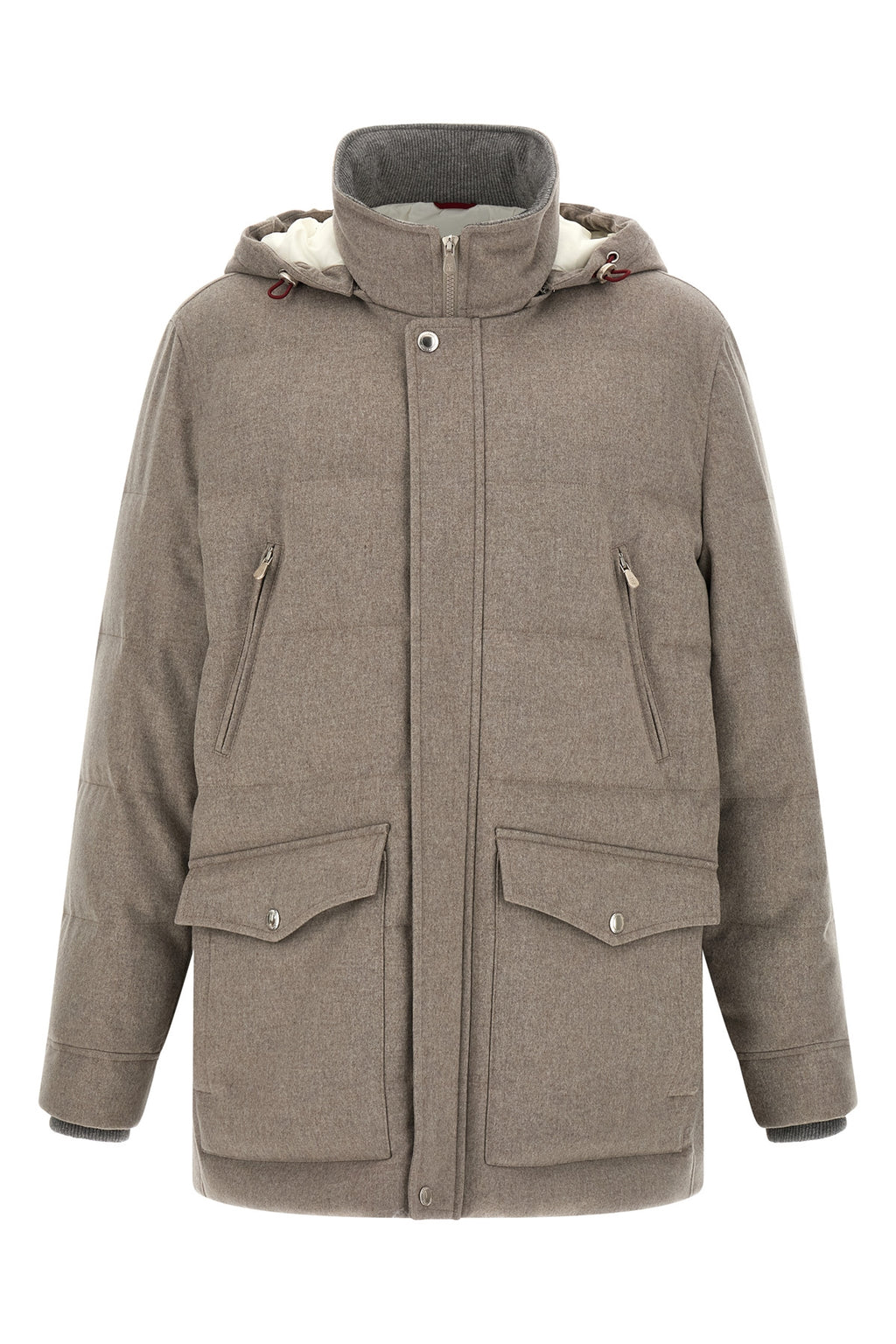 Membrane wool flannel parka