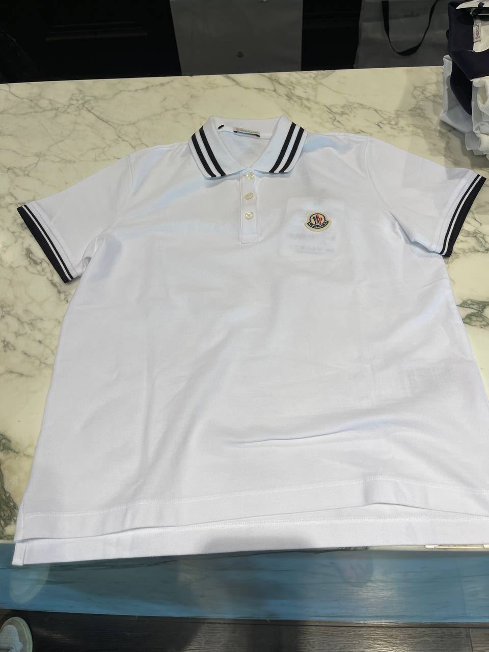Striped Trim Polo Shirt