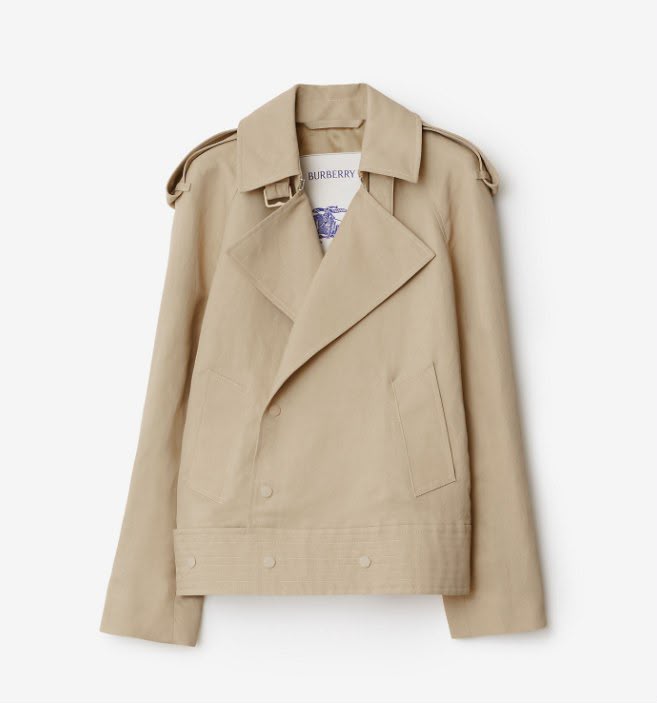 Cotton Gabardine Biker Jacket