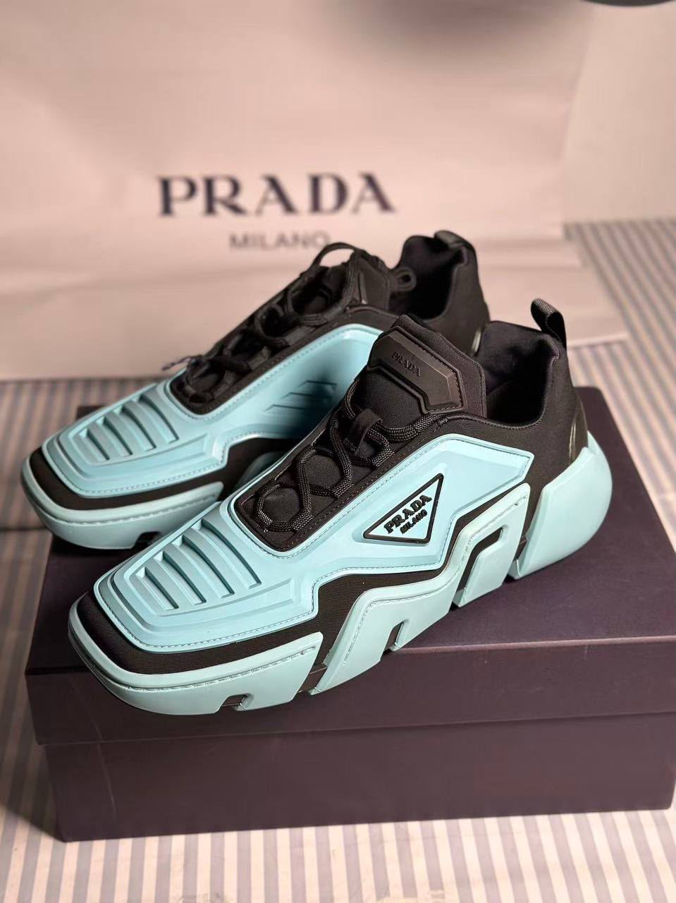Downtown Leather and Fabric Sneakers