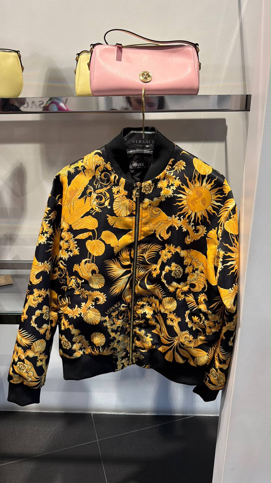 Barocco Sun Print Bomber Jacket