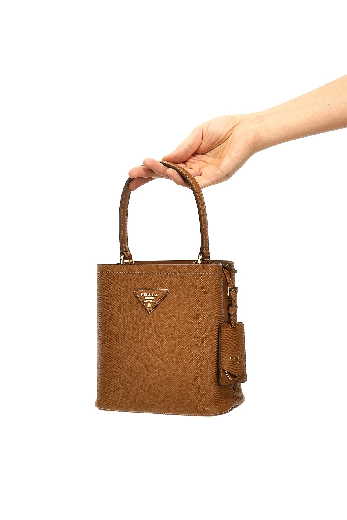 PRADA 'Prada Panier Small' handbag For Women 100% calfskin leather (Bos Taurus)