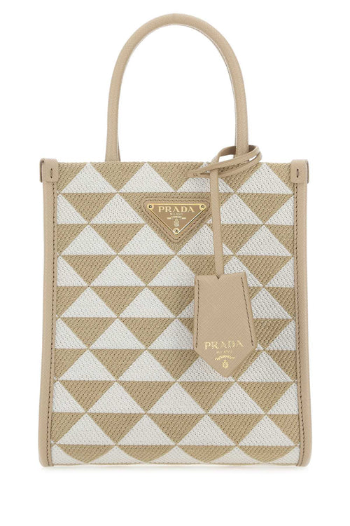 PRADA BORSA For Women Exterior: 100% Fabric 100% Leather Lining: 100% Fabric 100% Leather Finishing: Golden metal