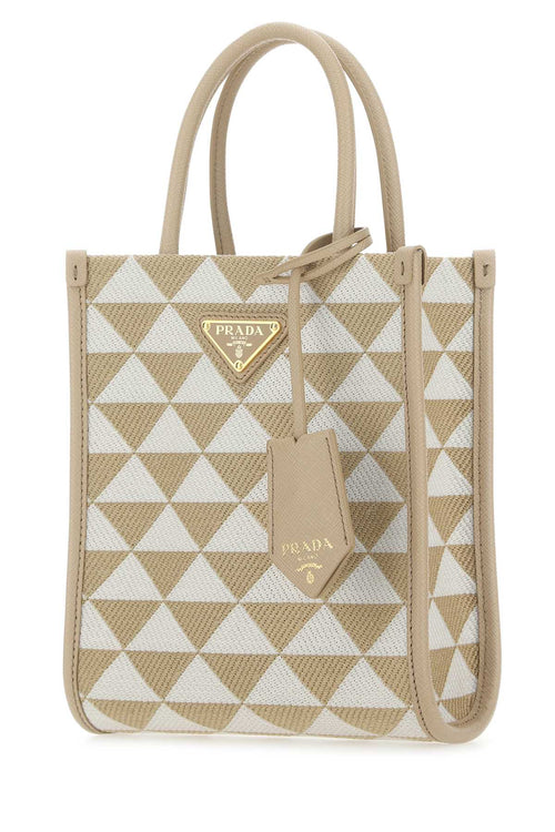 PRADA BORSA For Women Exterior: 100% Fabric 100% Leather Lining: 100% Fabric 100% Leather Finishing: Golden metal