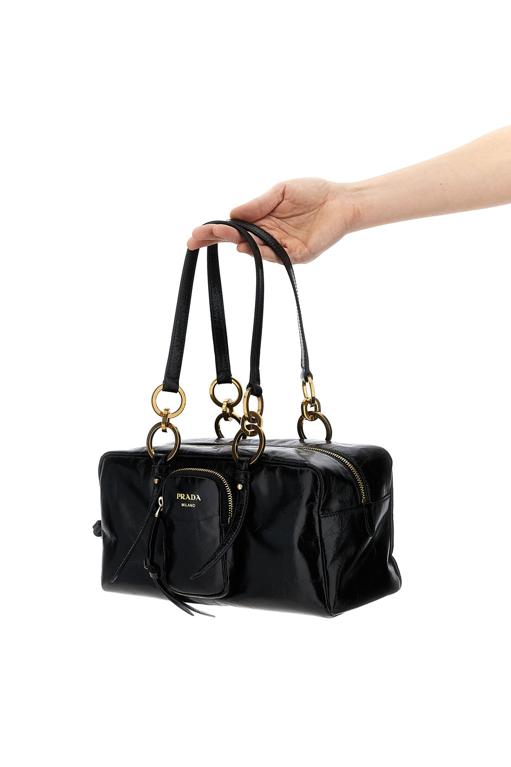 PRADA Trunk hand bag For Women 100% calfskin leather (Bos Taurus)