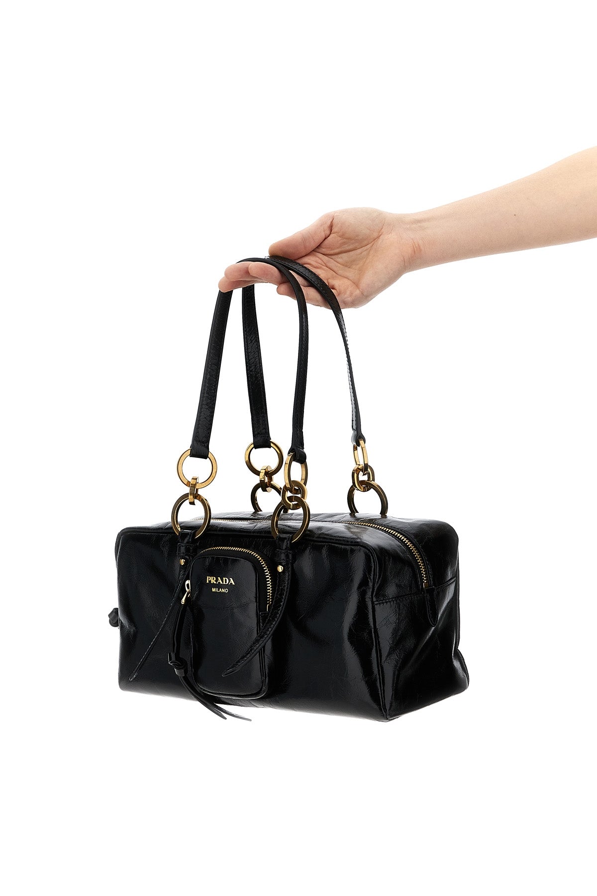 PRADA Trunk hand bag For Women 100% calfskin leather (Bos Taurus)
