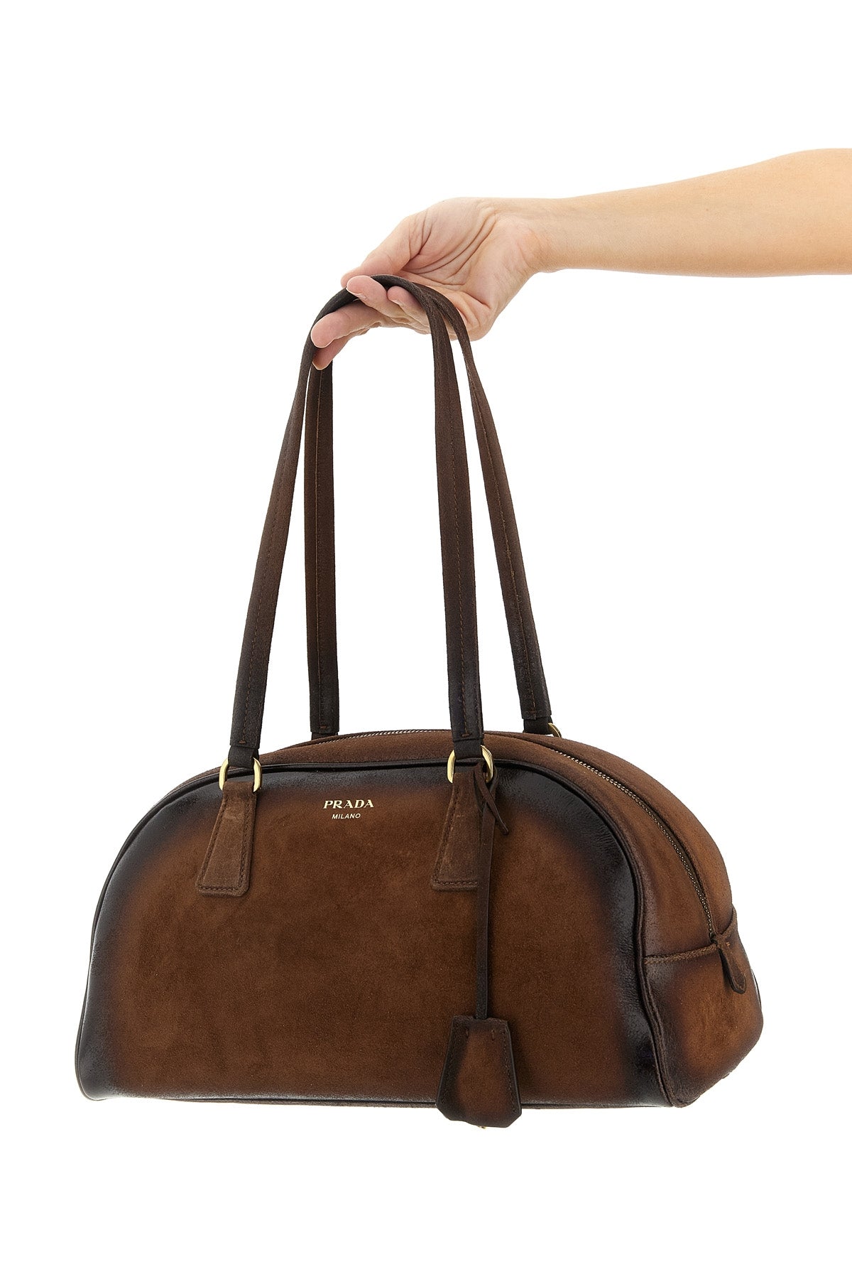PRADA Medium 'Prada Bowling' top case For Women 100% calfskin leather (Bos Taurus)