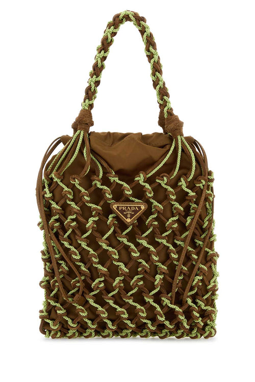 PRADA BORSA A MANO For Women 100%RECYCLEDPOLYAMIDE-100%CALFLEATHER