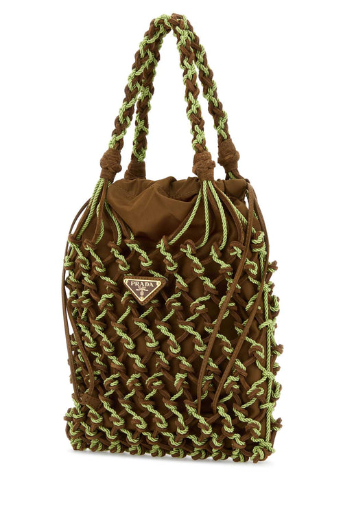 PRADA BORSA A MANO For Women 100%RECYCLEDPOLYAMIDE-100%CALFLEATHER