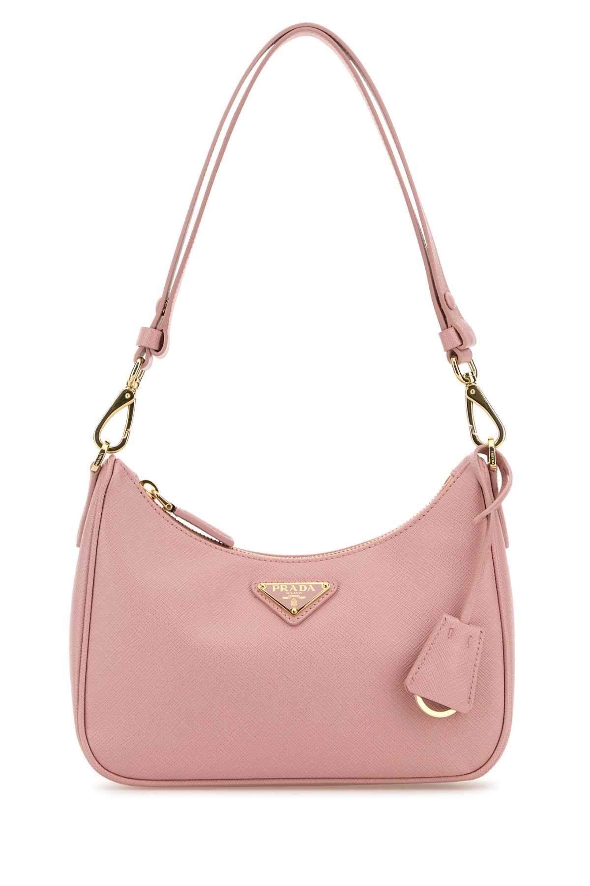 PRADA BORSE For Women Exterior: 100% Leather Lining: 100% Re-Nylon Finishing: Golden metal