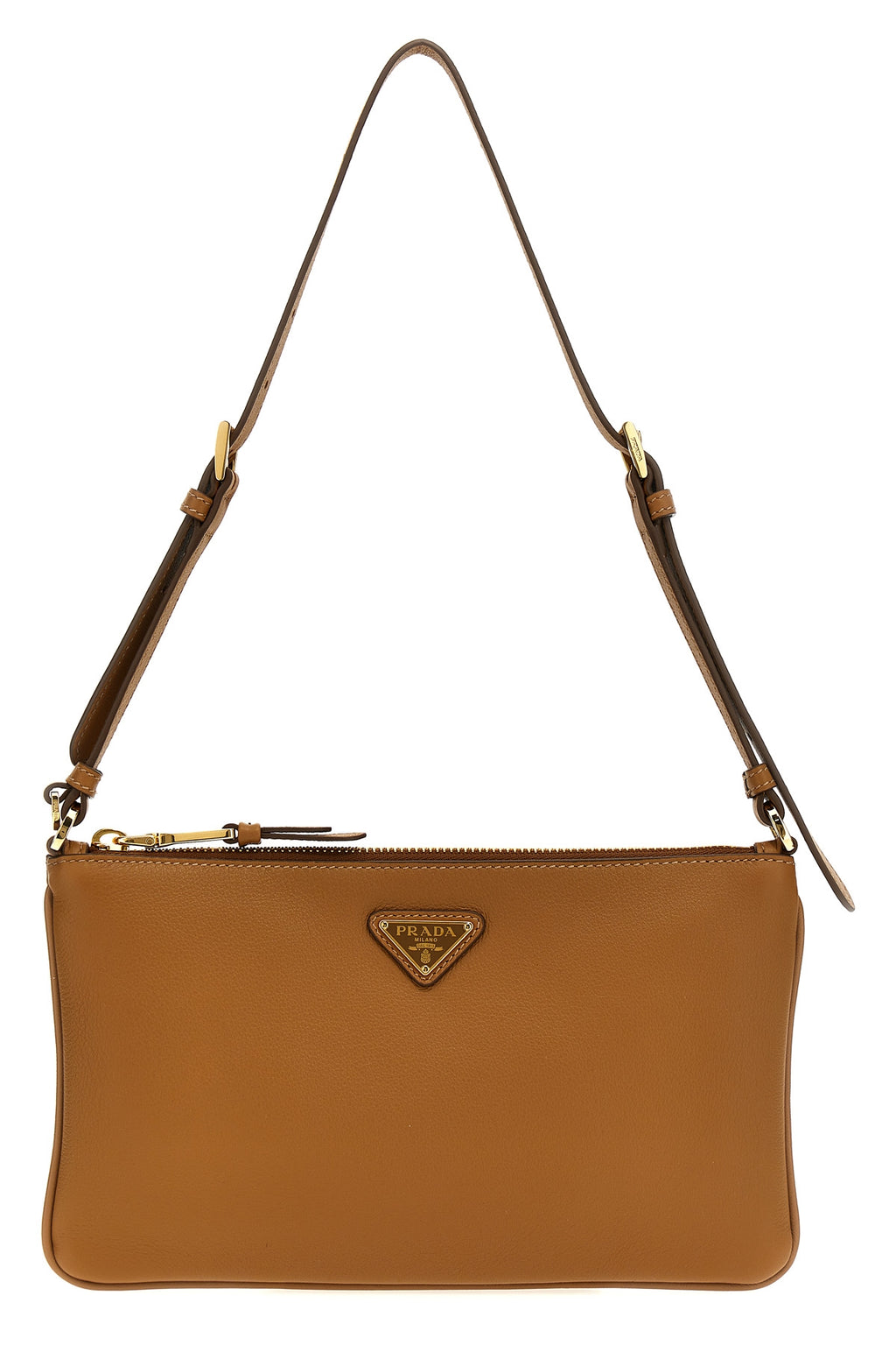 PRADA Logo shoulder bag For Women 100% leather