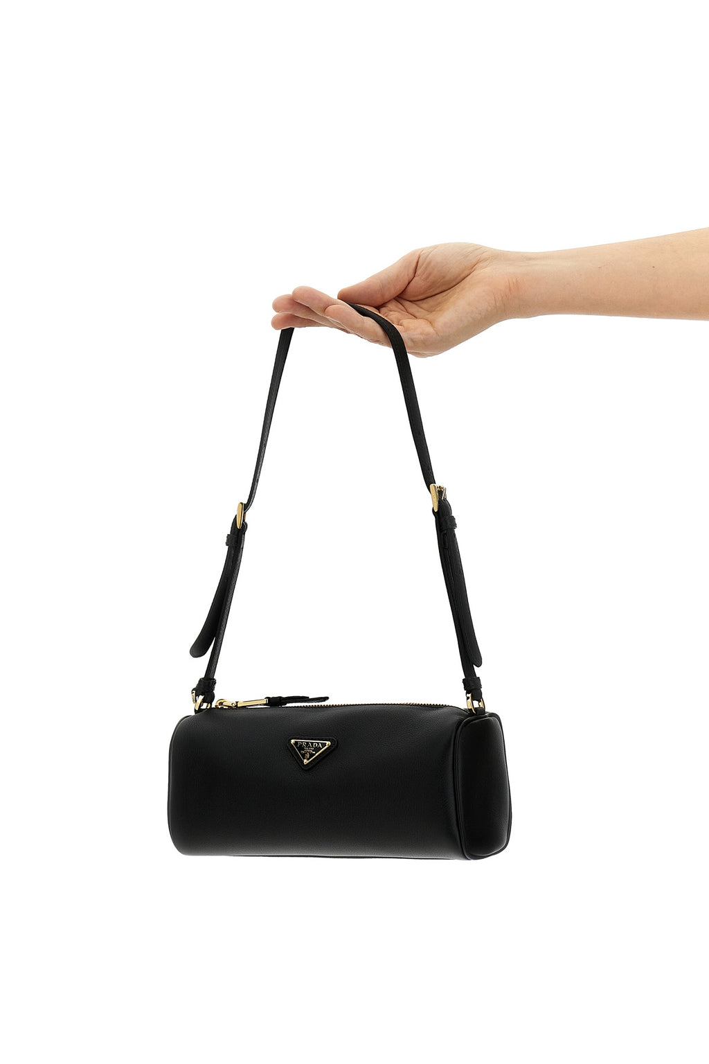 PRADA Logo shoulder bag For Women 100% leather