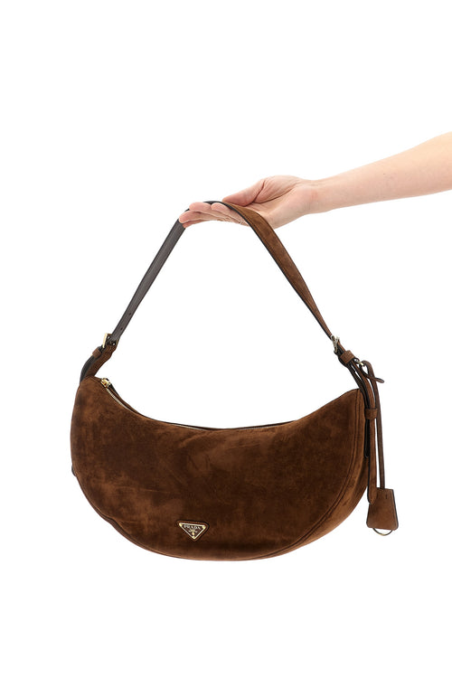 PRADA 'Prada Demi-Lune' large shoulder bag For Women 100% calfskin leather (Bos Taurus)