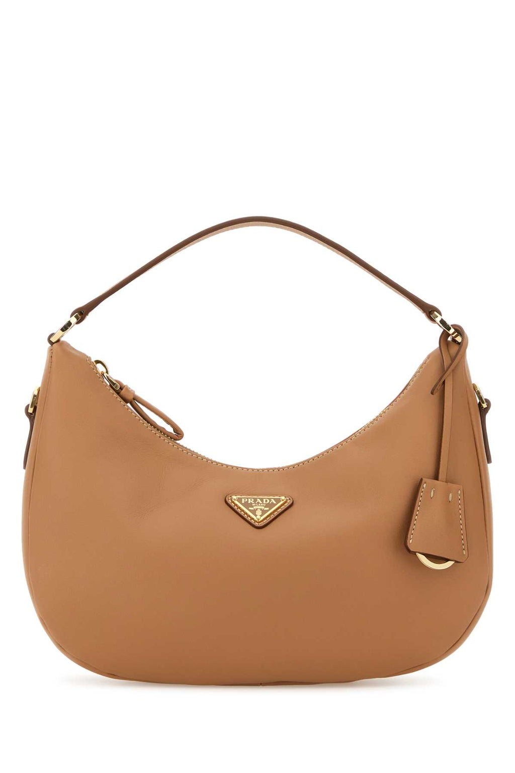 PRADA PELLE For Women Exterior: 100% Leather Lining: 100% Fabric Finishing: Goden metal